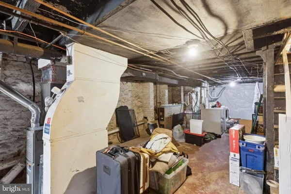 a view of storage and utility room
