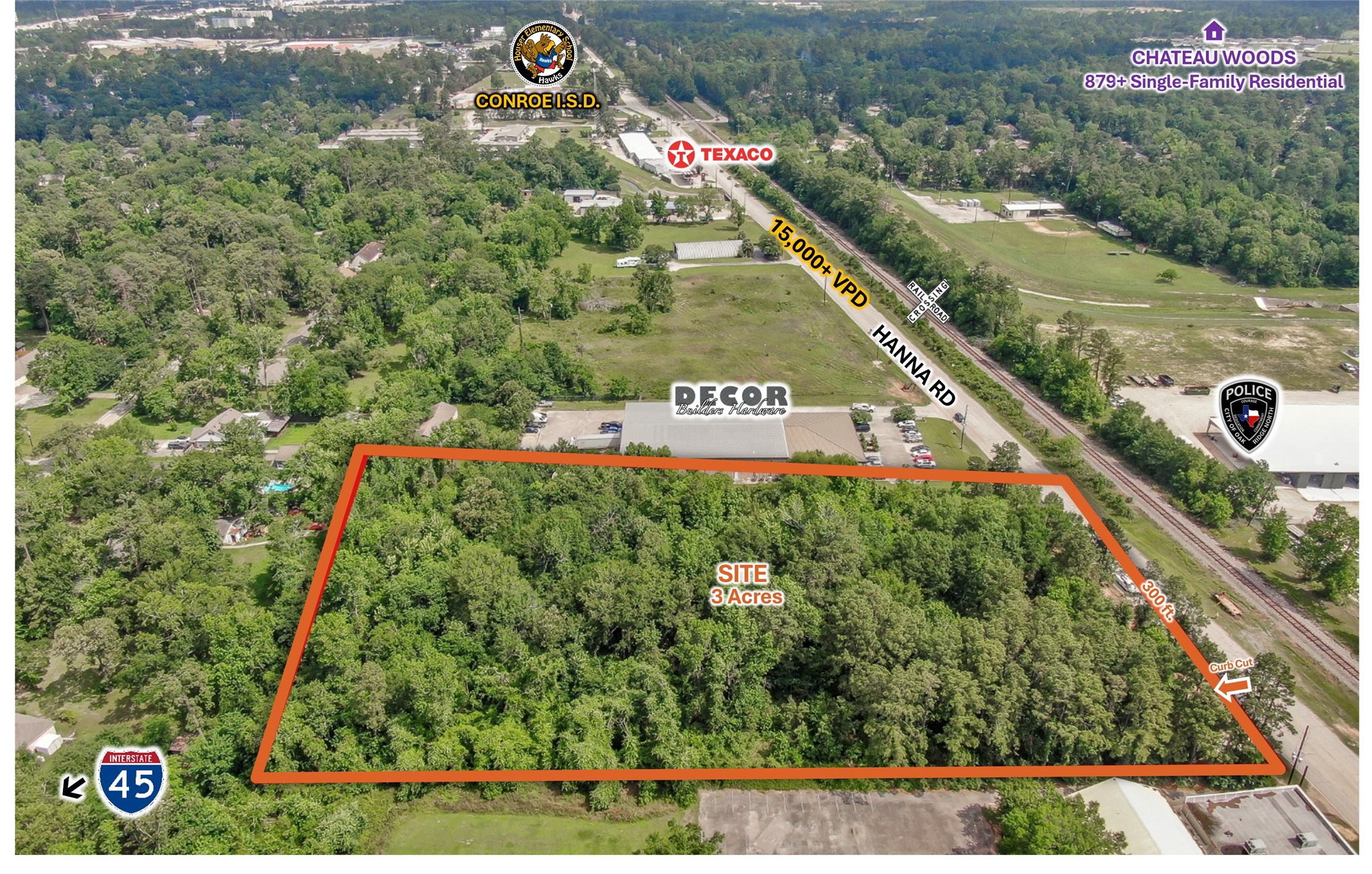 27131 Hanna Road Conroe, TX 77385 - Photo 5 of 6 3 Acres 27131 Hanna