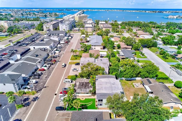 an aerial view of a city