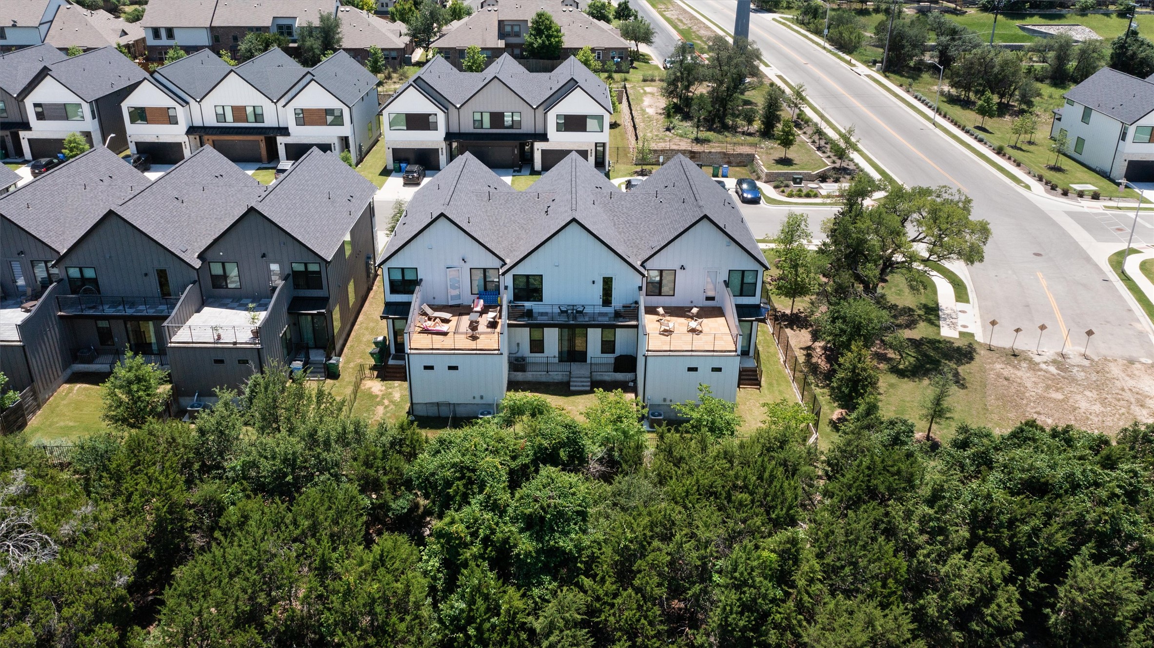 590 Old Mill Road, Unit 153 Cedar Park, TX 78613 - Photo 26 of 40 an aerial view of residential houses with outdoor space and street view