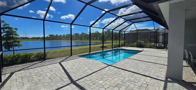 a view of a lake with a lake