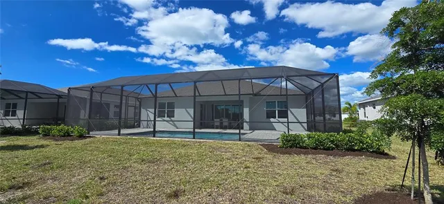 a balcony view with a garden