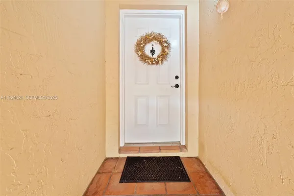 a view of an entryway door