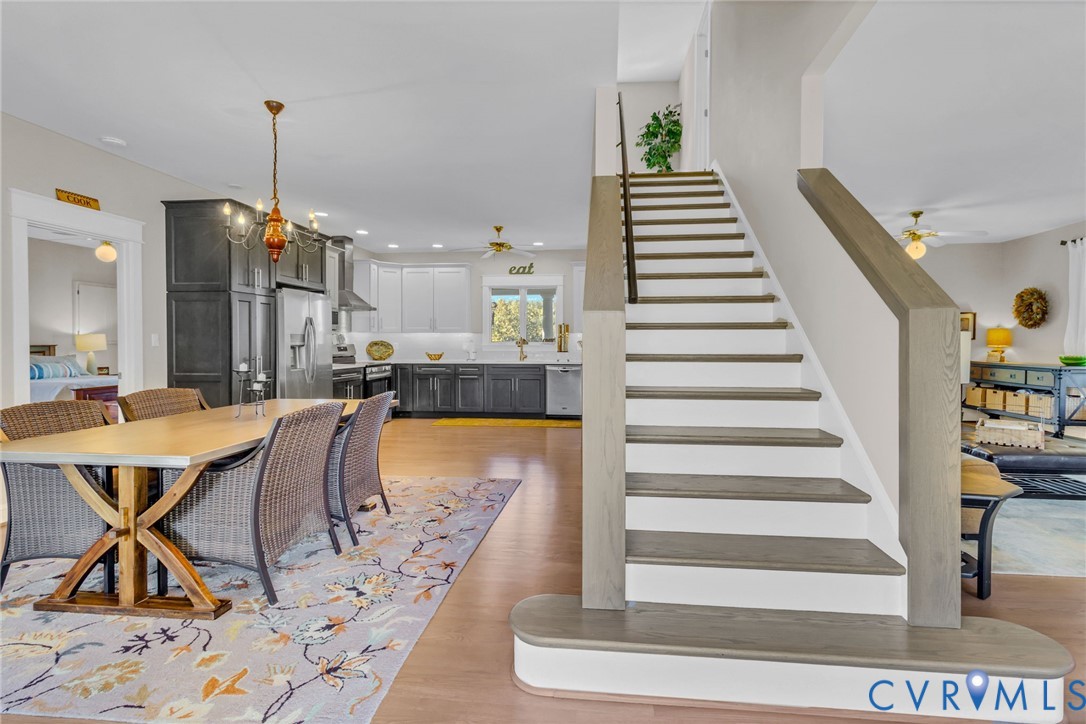 1248 Bancton Road Kinsale, VA 22488 - Photo 2 of 50 a view of a dining room with furniture and wooden floor