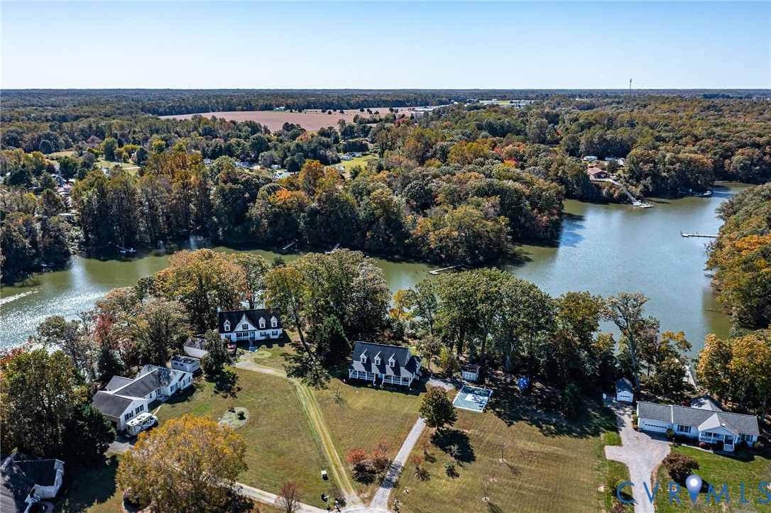 1248 Bancton Road Kinsale, VA 22488 - Photo 30 of 50 an aerial view of a houses with a lake view