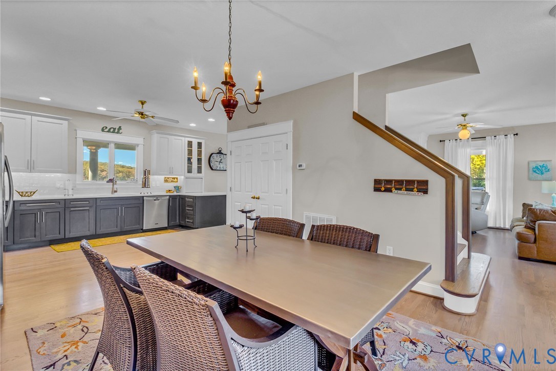 1248 Bancton Road Kinsale, VA 22488 - Photo 4 of 50 a view of a dining room and livingroom with furniture