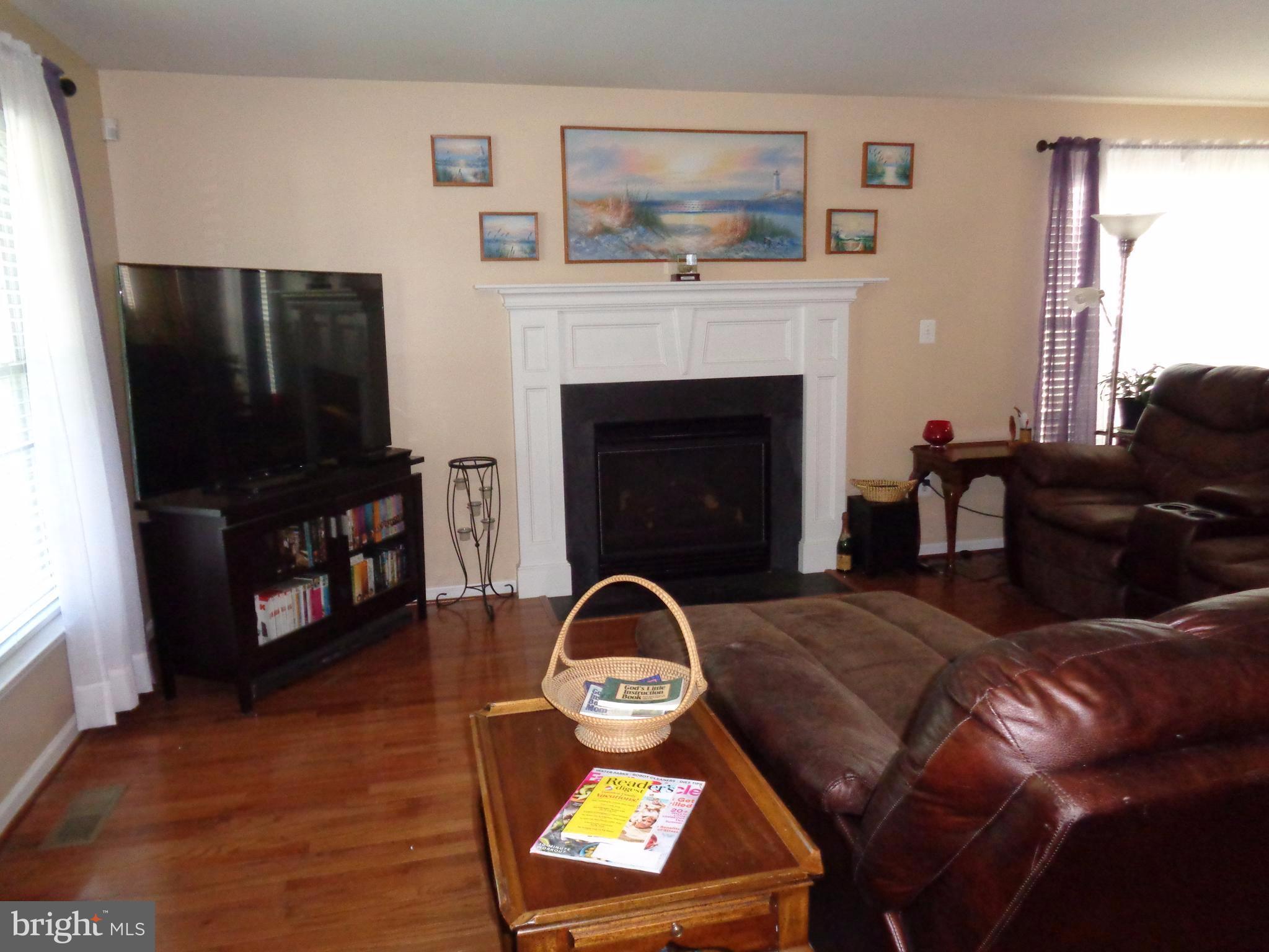 Living area is freshly painted and spacious