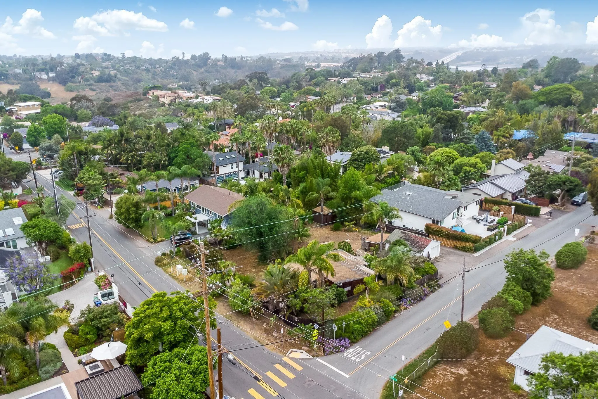 890 Capri Road Encinitas, CA 92024 - Photo 11 of 43 an aerial view of residential houses with outdoor space and swimming pool