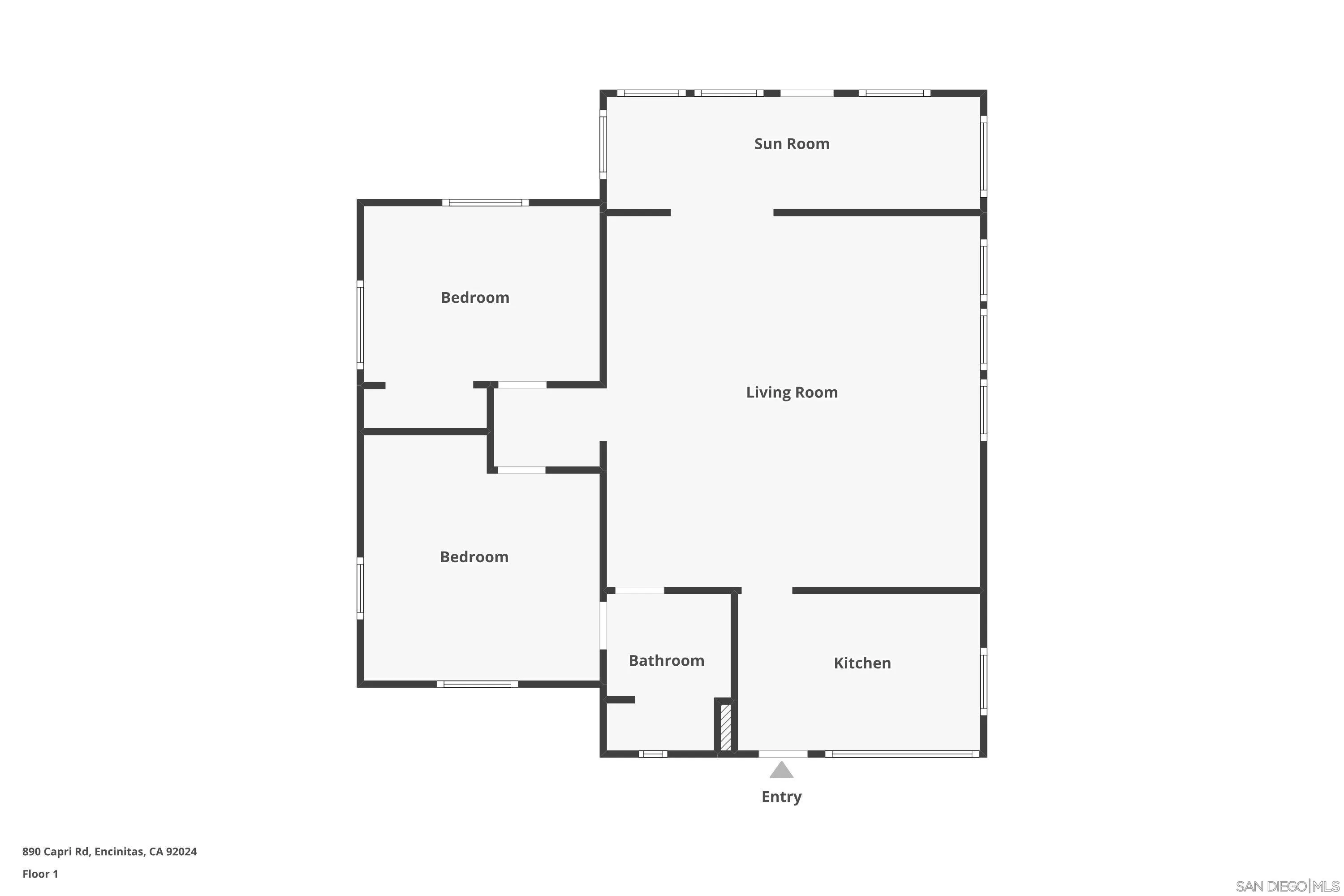 890 Capri Road Encinitas, CA 92024 - Photo 43 of 43 a picture of floor plan