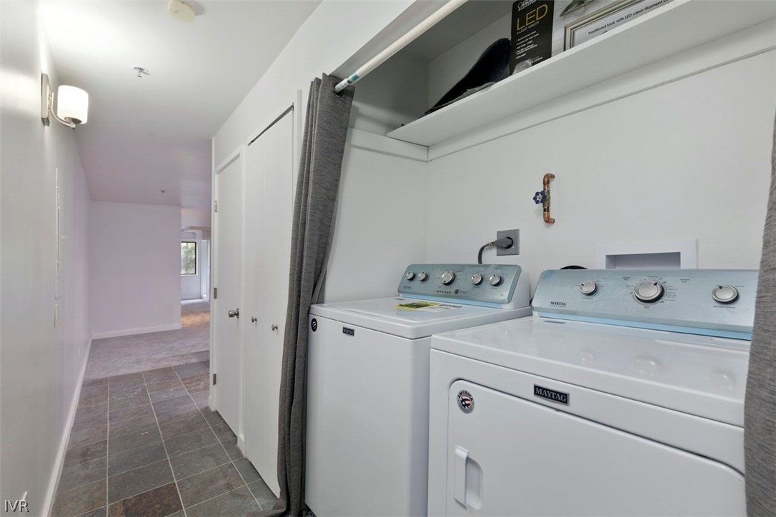 333 Ski Way, Unit 281 Incline Village, NV 89451 - Photo 21 of 35 a view of storage and utility room with washer and dryer