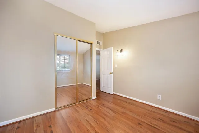 wooden floor in an empty room