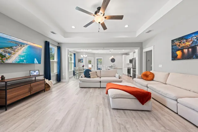 a bedroom with furniture and a couch