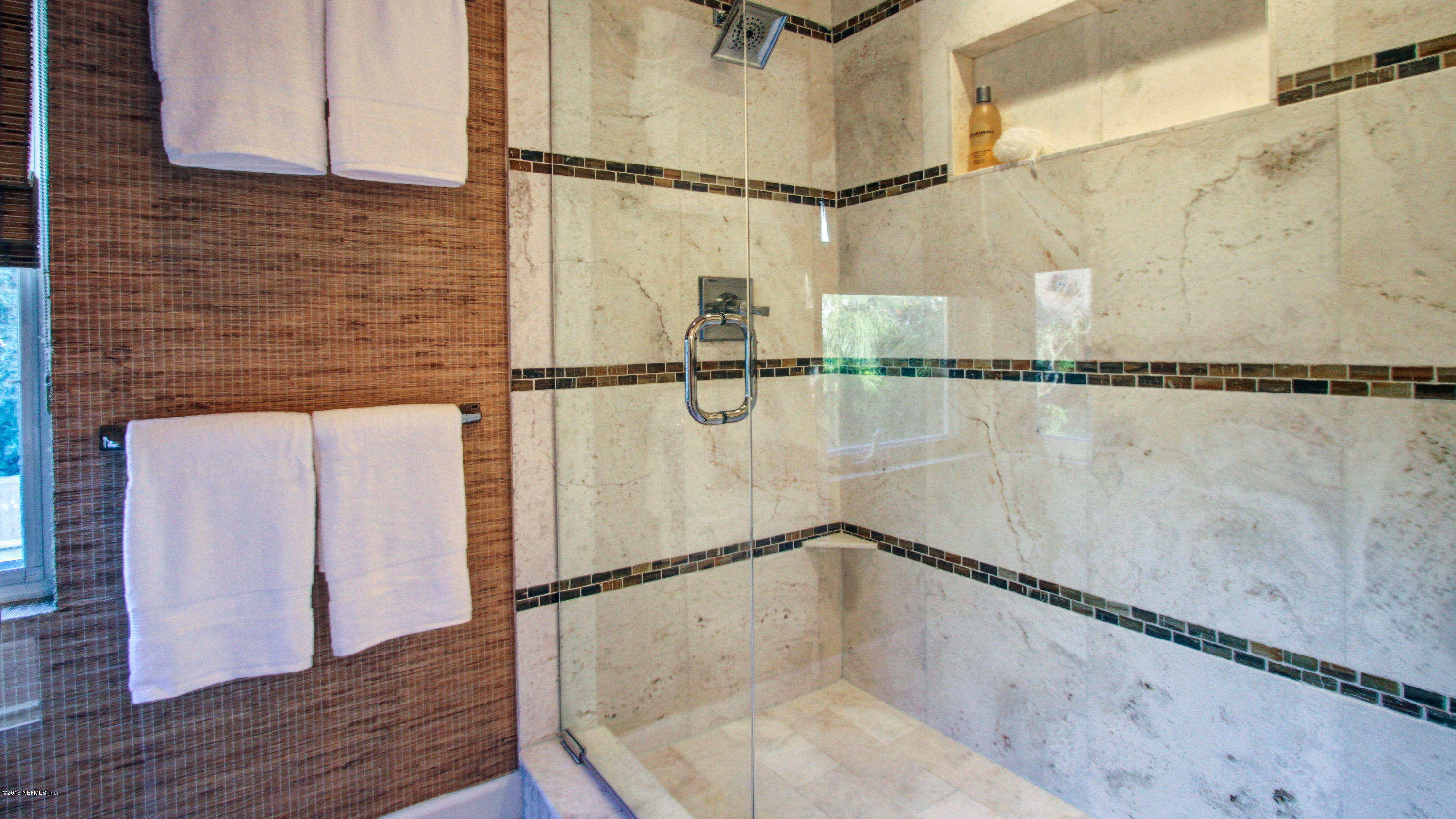 71 19th Street Atlantic Beach, FL 32233 - Photo 13 of 30 a bathroom with a shower