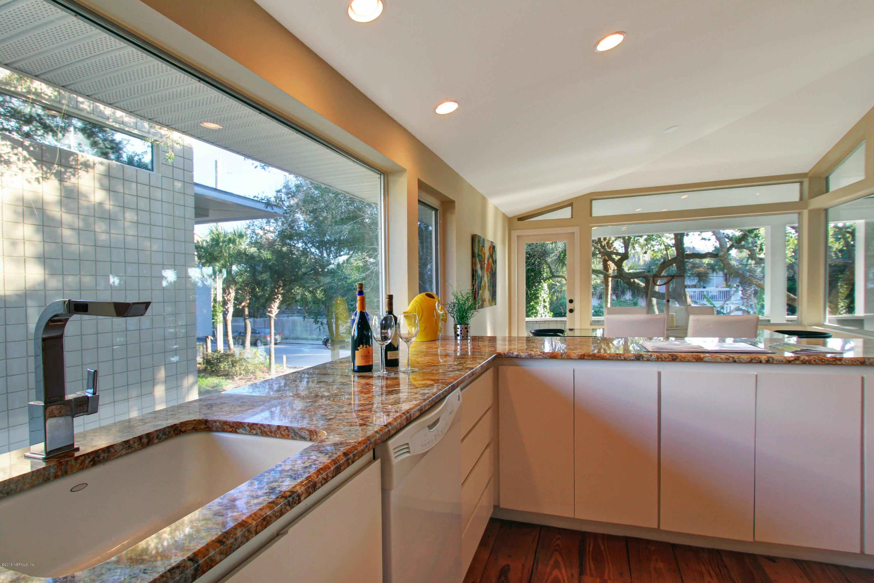 71 19th Street Atlantic Beach, FL 32233 - Photo 15 of 30 a kitchen with sink and cabinets
