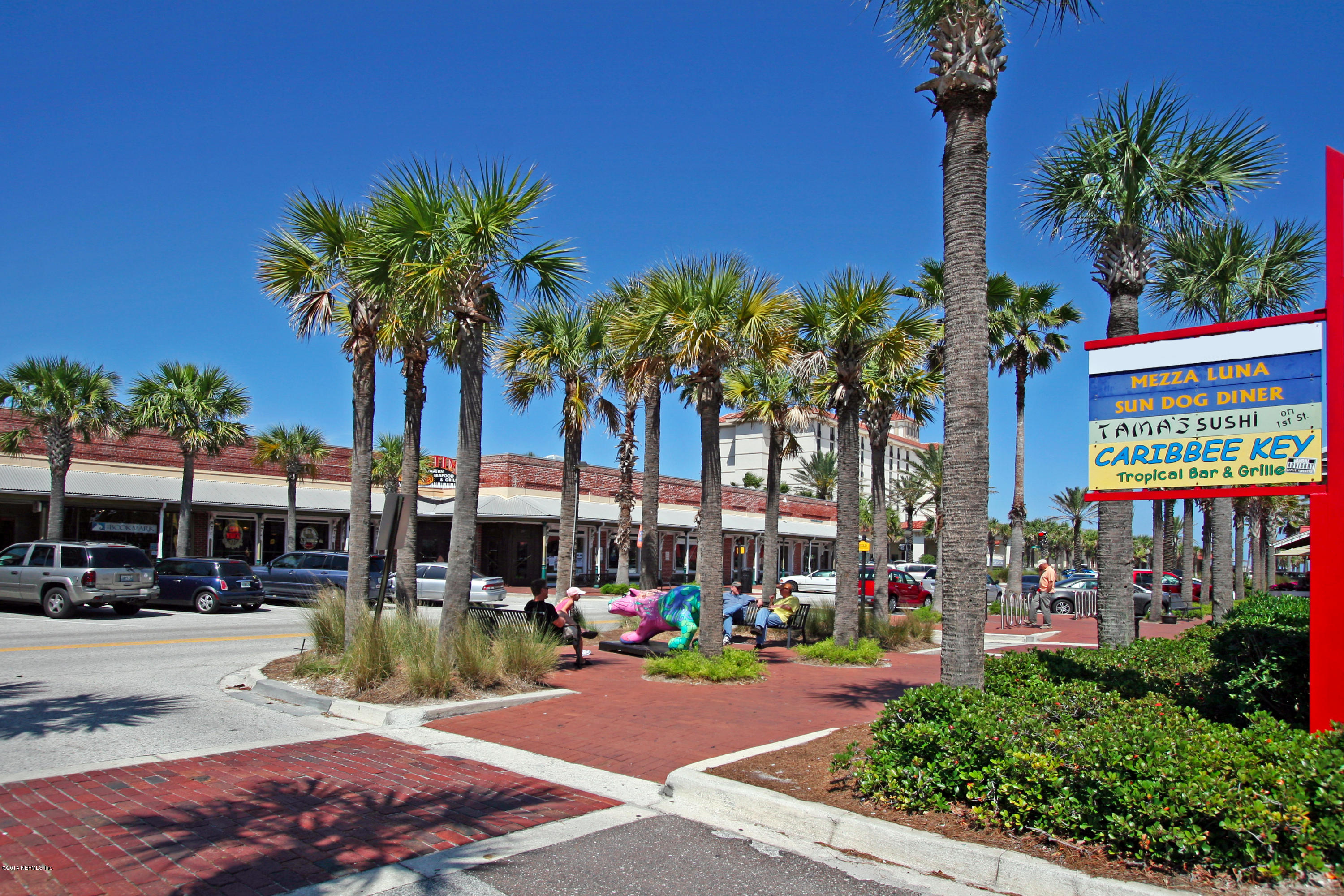 71 19th Street Atlantic Beach, FL 32233 - Photo 29 of 30 a view of a street with palm trees