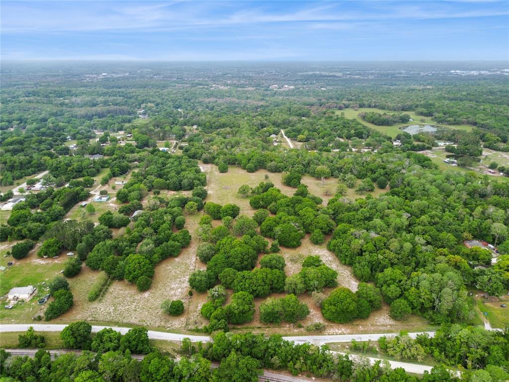 12500 Hamlin Road Spring Hill, FL 34610 - Photo 74 of 82 an aerial view of residential houses with outdoor space and trees