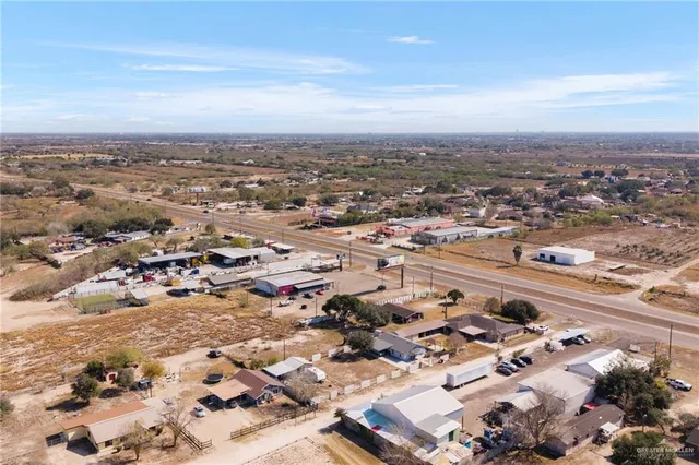 an aerial view of a city