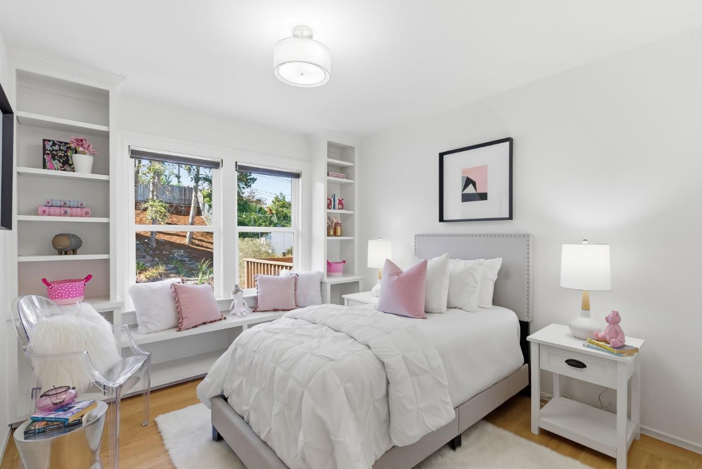 1345 Tuolumne Road Millbrae, CA 94030 - Photo 12 of 44 a bedroom with a bed and a window