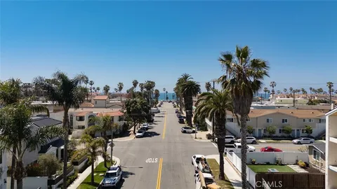 an aerial view of beach and ocean