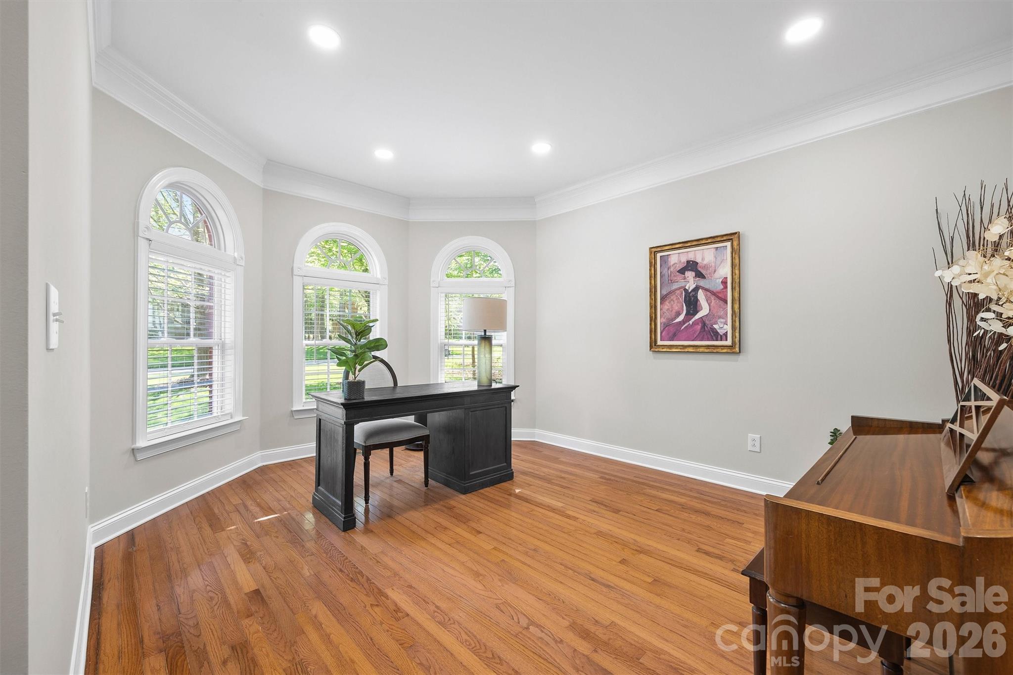 5103 Trinity Trace Lane Monroe, NC 28110 - Photo 6 of 48 a workspace with furniture window and wooden floor
