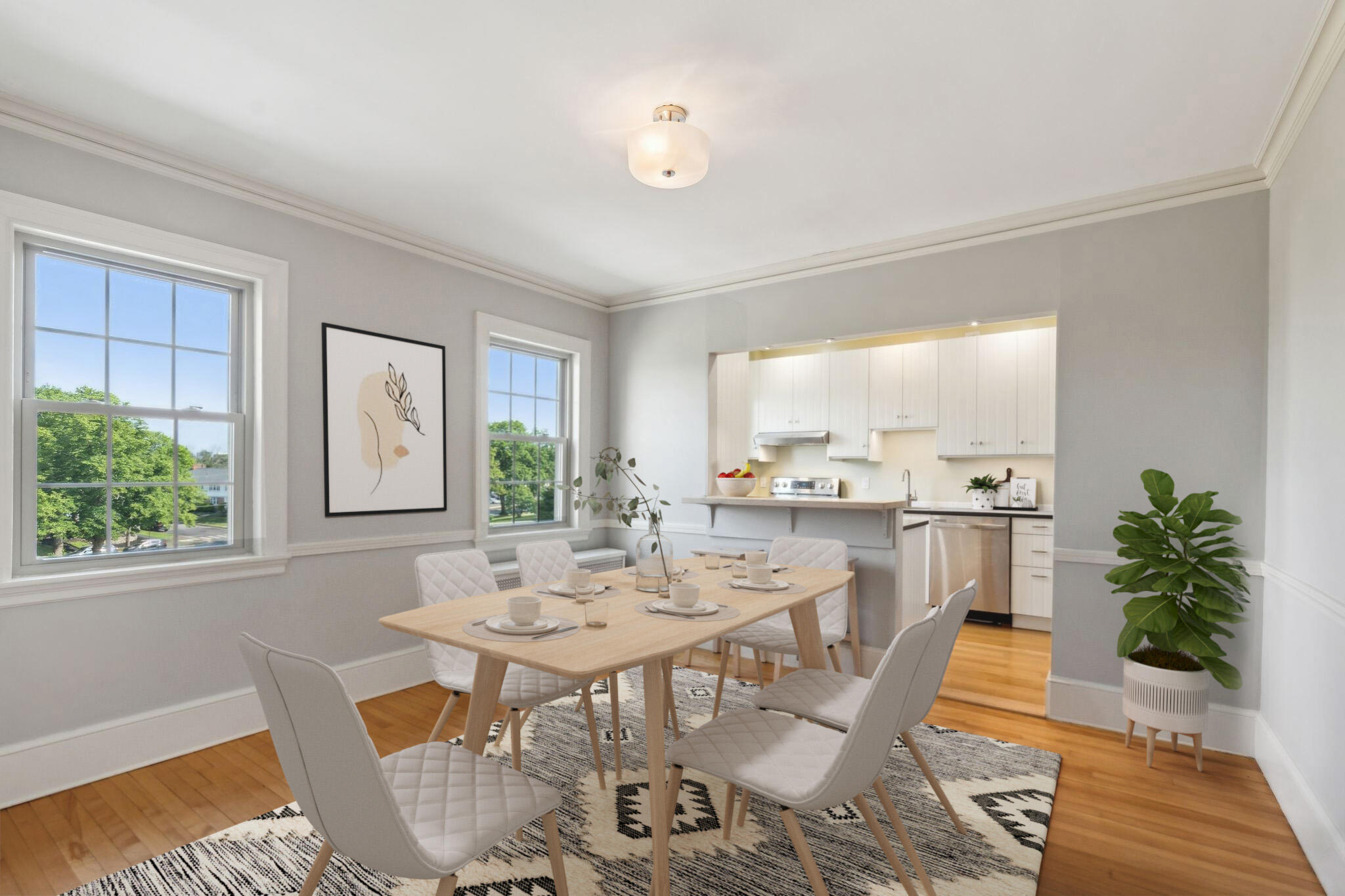 1 Ricker Park, Unit C3 Portland, ME 04101 - Photo 2 of 32 Dining Room (Virtually Staged)