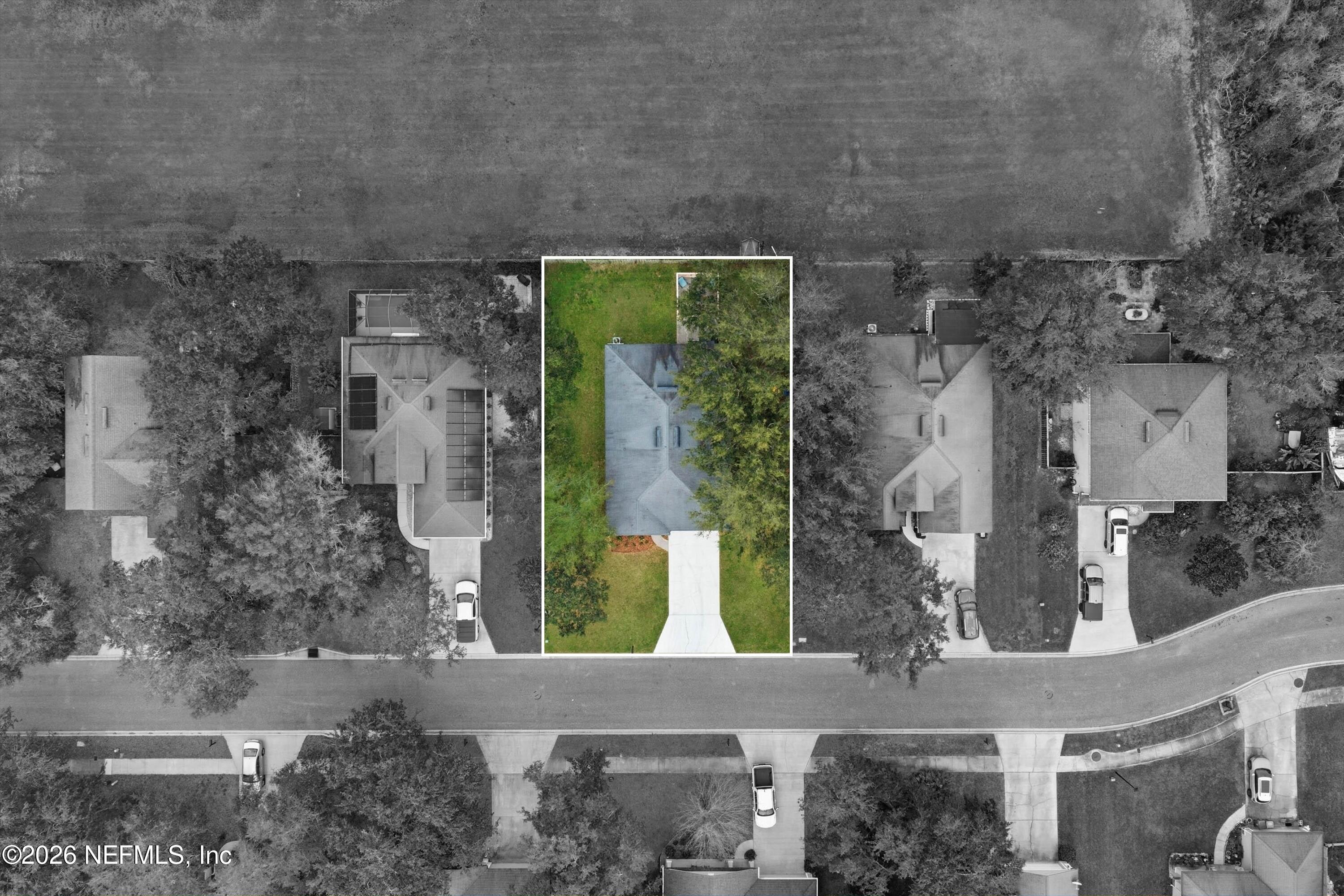 1833 Indigo Street Fernandina Beach, FL 32034 - Photo 34 of 41 an aerial view of a house