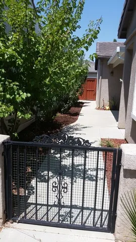a view of balcony with furniture
