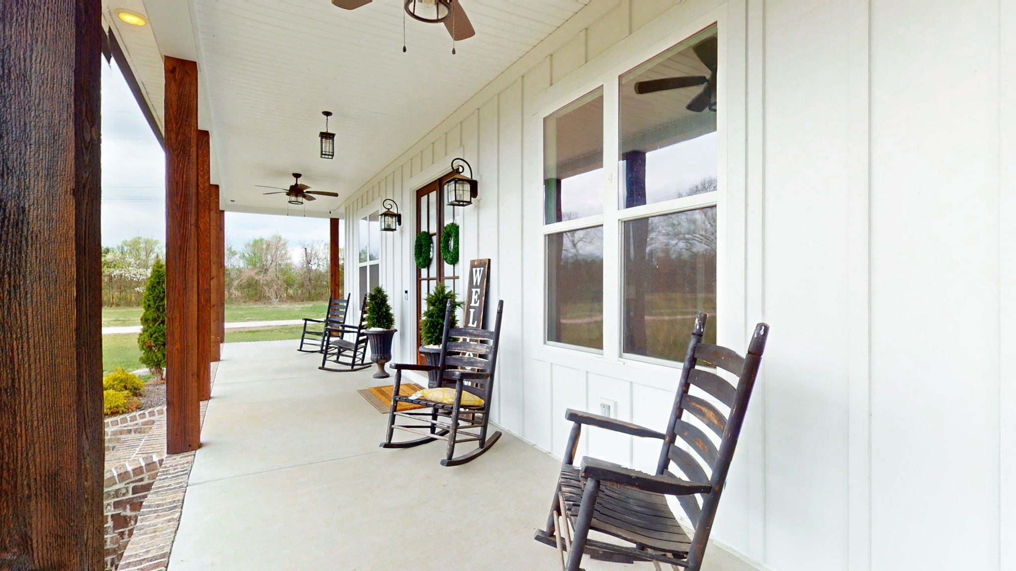 5130 Midland Road Christiana, TN 37037 - Photo 37 of 51 a view of a hallway with furniture and floor to ceiling window