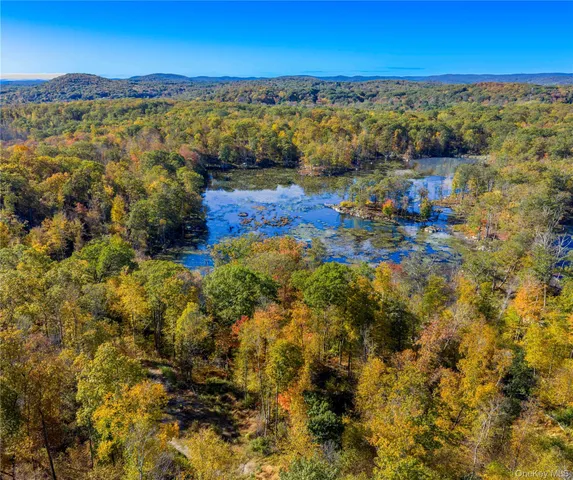 a view of lake and mountain