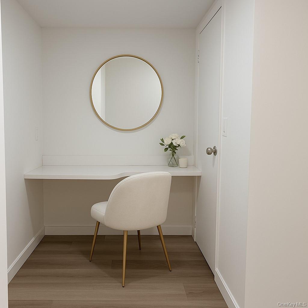 4 Martine Avenue, Unit 416 White Plains, NY 10606 - Photo 7 of 18 Virtually Staged Primary Bedroom Dressing Area