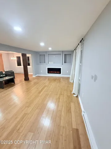 a view of a kitchen with a sink