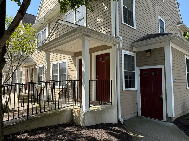 a view of a house with a door