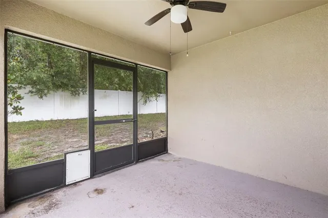 an empty room with window