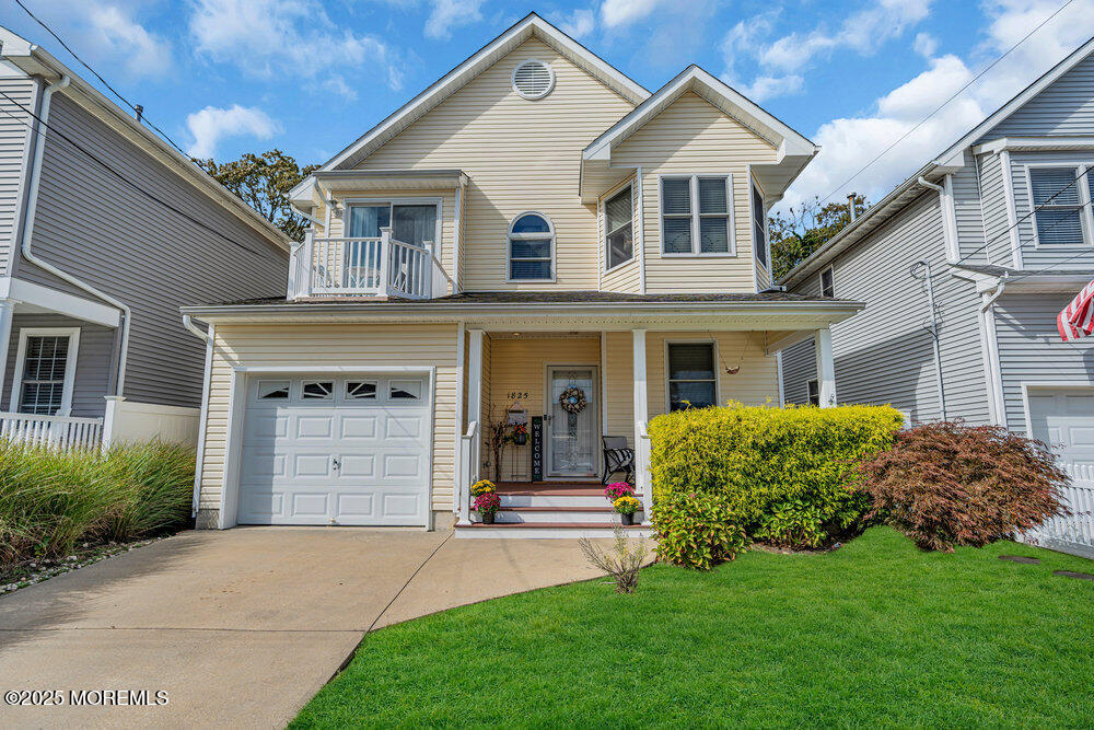 1825 Pine Terrace Lake Como, NJ 07719 - Photo 1 of 53 a front view of a house with a garden and yard
