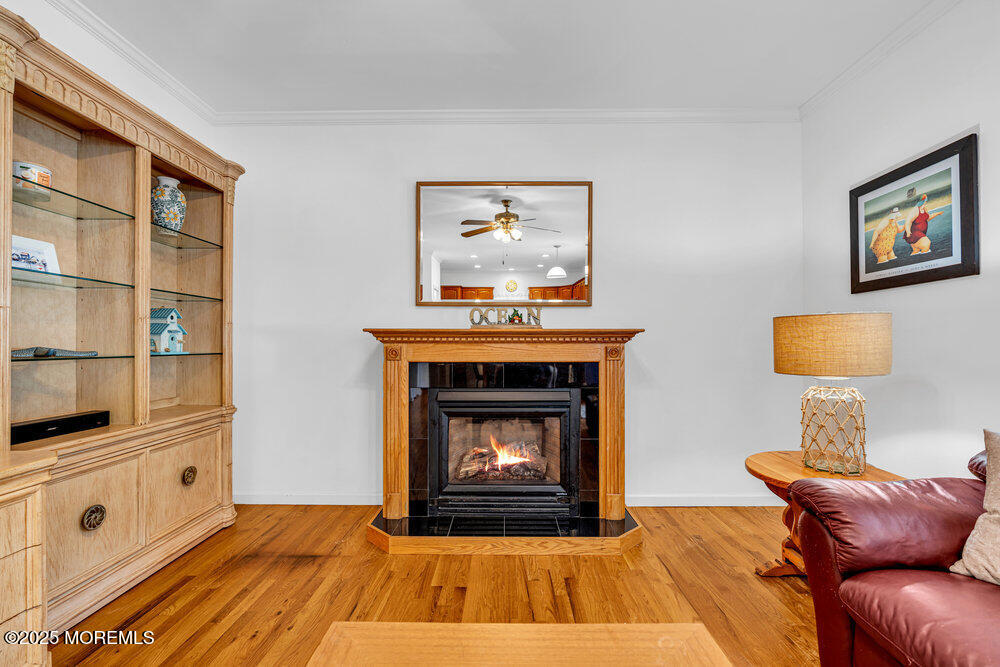 1825 Pine Terrace Lake Como, NJ 07719 - Photo 17 of 53 a living room with furniture and a fireplace