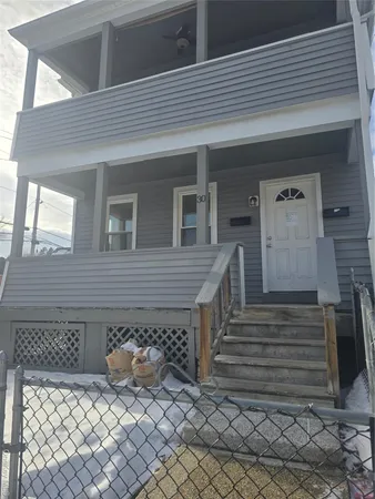 a front view of a house