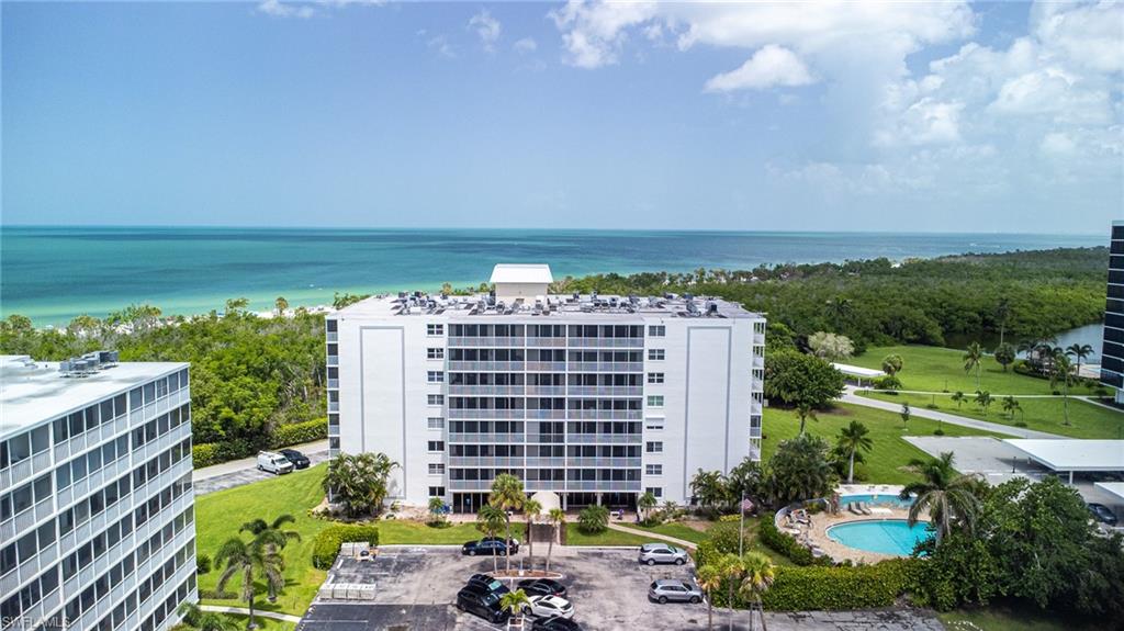 a view of a city with tall buildings