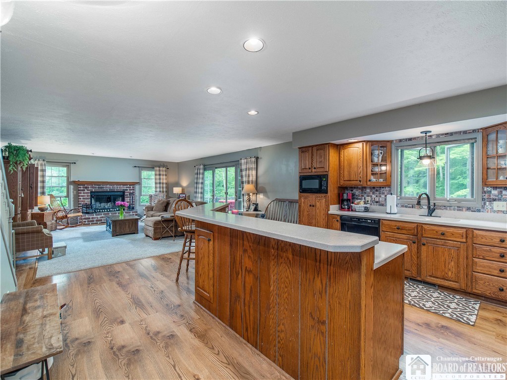 5616 Stow Road North Harmony, NY 14710 - Photo 37 of 37 Open Floor plan for the Kitchen and Living Room