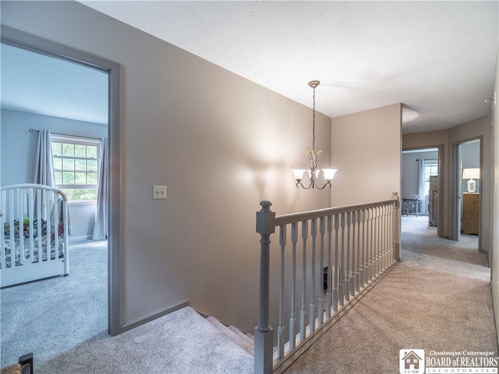 5616 Stow Road North Harmony, NY 14710 - Photo 30 of 37 hallway on 2nd floor going to Primary Bedroom