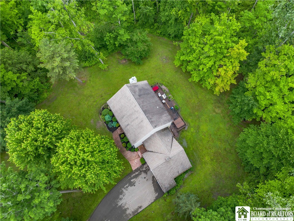 5616 Stow Road North Harmony, NY 14710 - Photo 35 of 37 Drone view of 5616 Stow Rd property