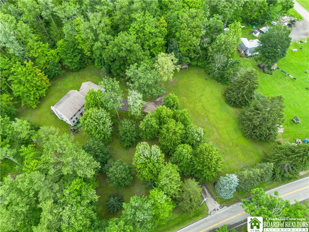 5616 Stow Road North Harmony, NY 14710 - Photo 36 of 37 Drone view of 5616 Stow Rd Property