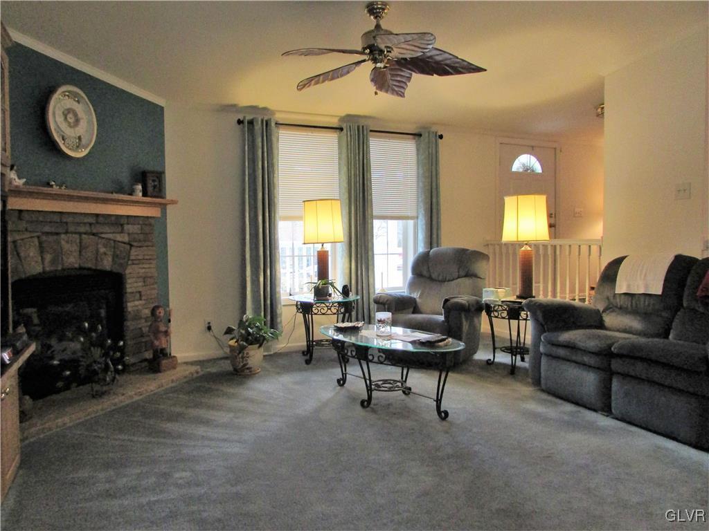 648 Old Mill Road Lehighton, PA 18235 - Photo 18 of 48 a living room with furniture and a fireplace