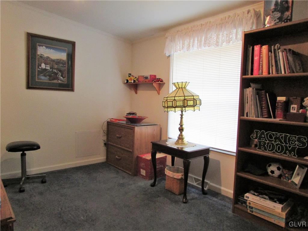 648 Old Mill Road Lehighton, PA 18235 - Photo 37 of 48 a view of workspace with furniture and book shelf