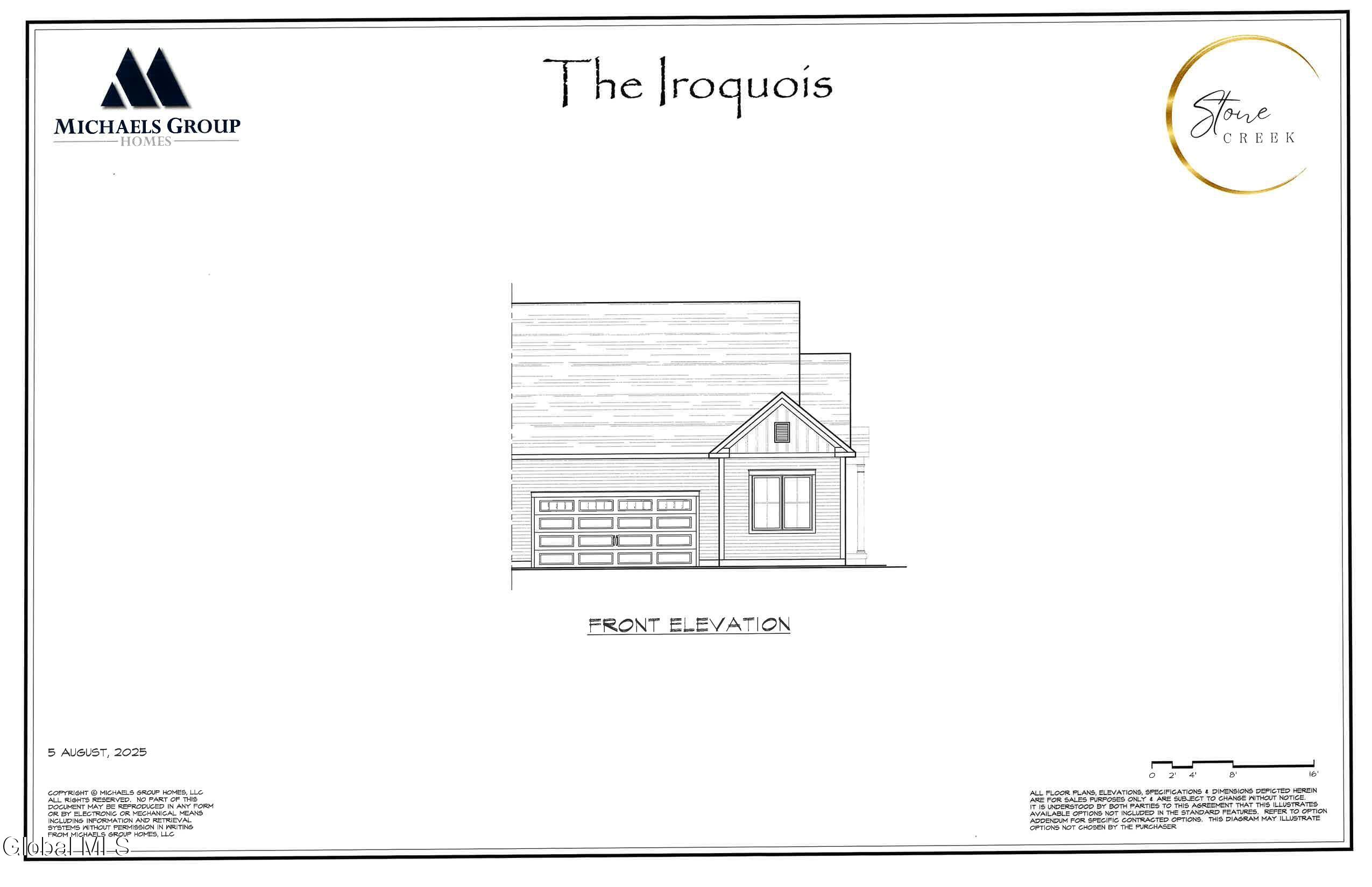 Iroquois Front Elevation