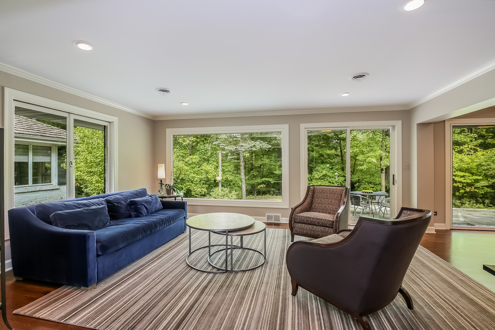 1020 East Westleigh Road Lake Forest, IL 60045 - Photo 15 of 31 a living room with furniture and a large window