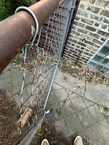 a backyard of a house