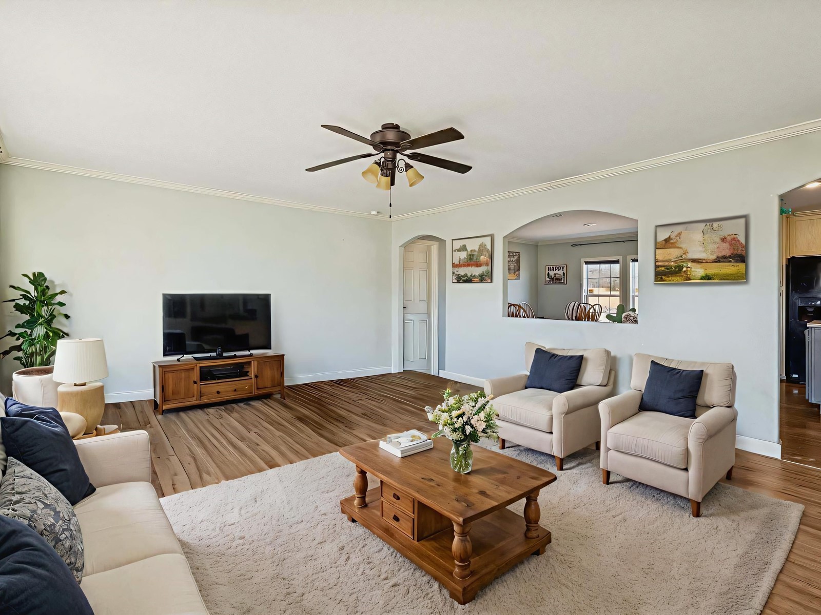 394 Pruett Road Dickson, TN 37055 - Photo 38 of 56 a living room with furniture and a flat screen tv