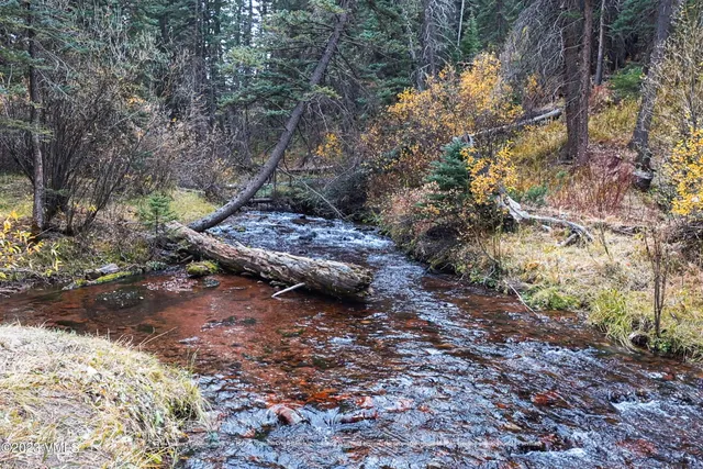 a view of an ocean with a mountain