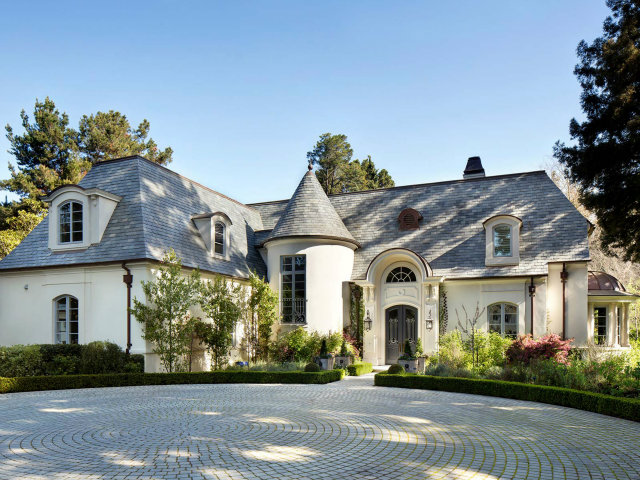 93 Serrano Drive Atherton, CA 94027 - Photo 3 of 10 a front view of a house