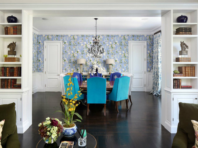 93 Serrano Drive Atherton, CA 94027 - Photo 6 of 10 a view of a dining room with furniture and a chandelier